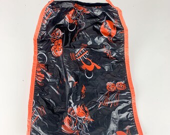 Rare Vintage Halloween Trick Or Treat Bag Orange Black Witches Pumpkins Cats, vintage halloween