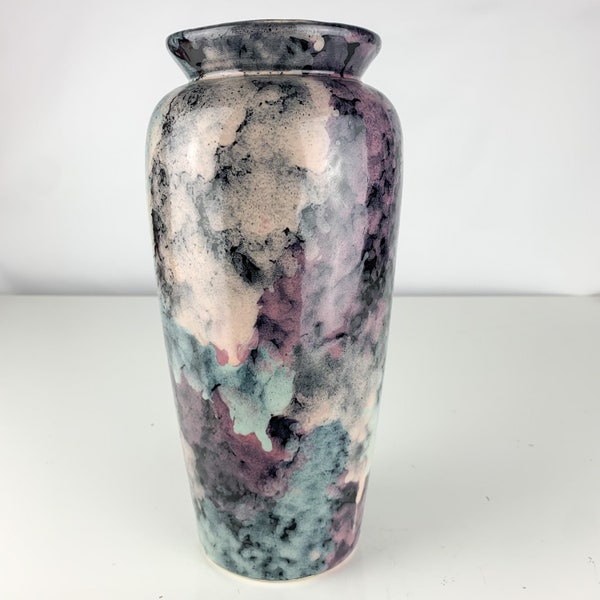 Melrose International Two-Tone Tie Dye Design Ceramic Vase 11