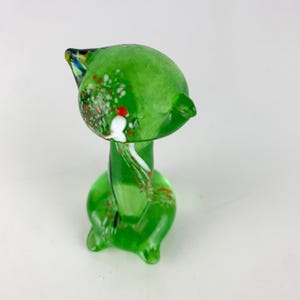 Vintage Studiolasi Finland Green Art Glass Cat Figurine Feline Collectio | vintage cat figurine