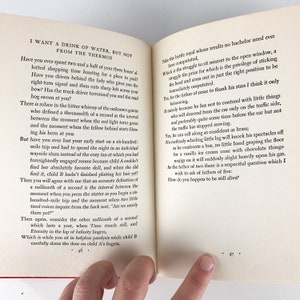 May include: Open book with white pages and black text. The book is open to pages 46 and 47. The text on page 46 discusses the concept of time and the passage of time. The text on page 47 discusses the challenges of being a father of five.