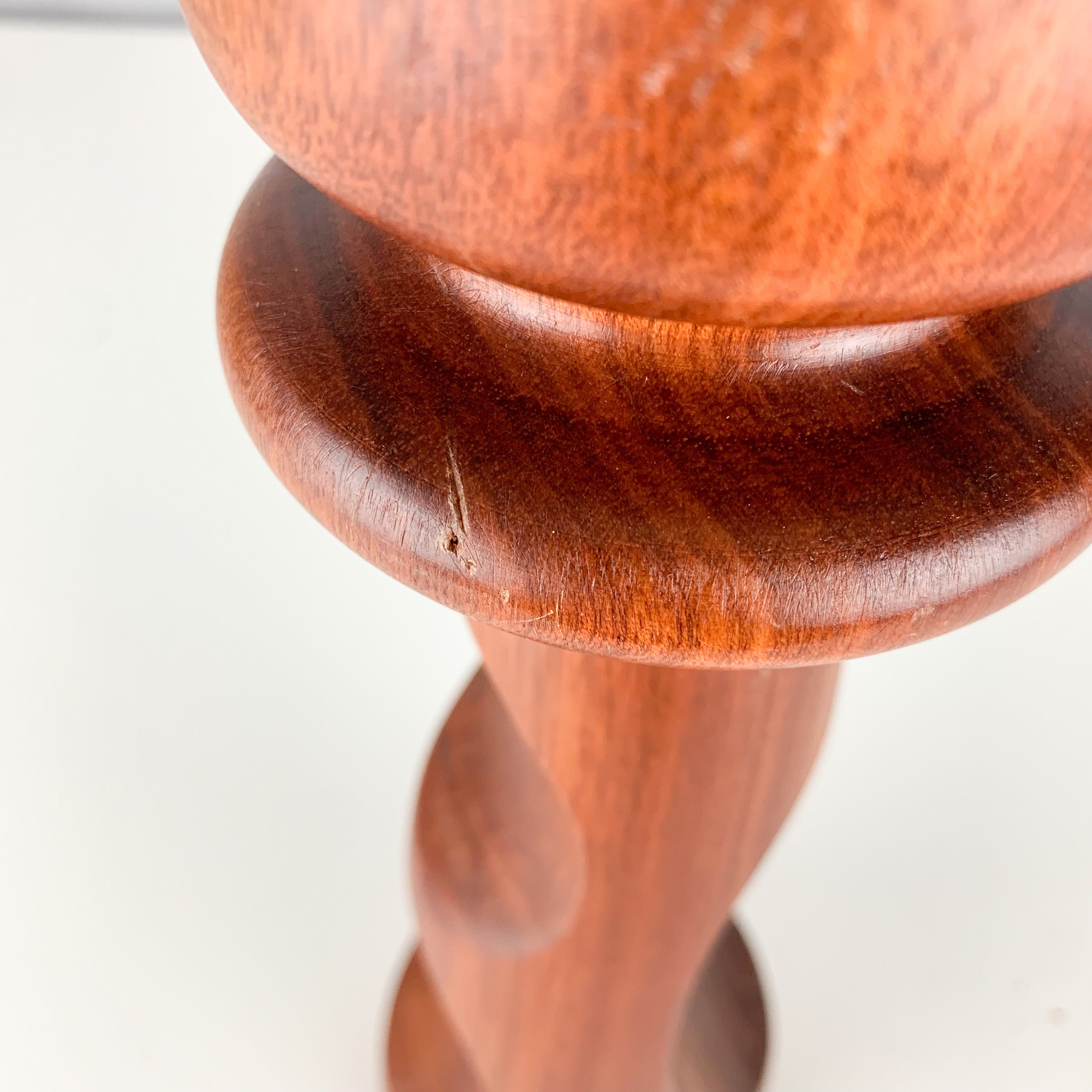 Vintage Mid Century Modern Wooden Teak Wood Candle Holder Mcm Boho ...