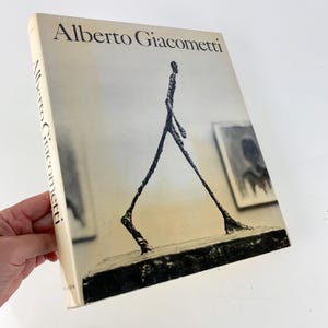 Rare Vintage Alberto Giacometti Coffee Table Book Sculptures Paintings Hohl 1971, vintage art book