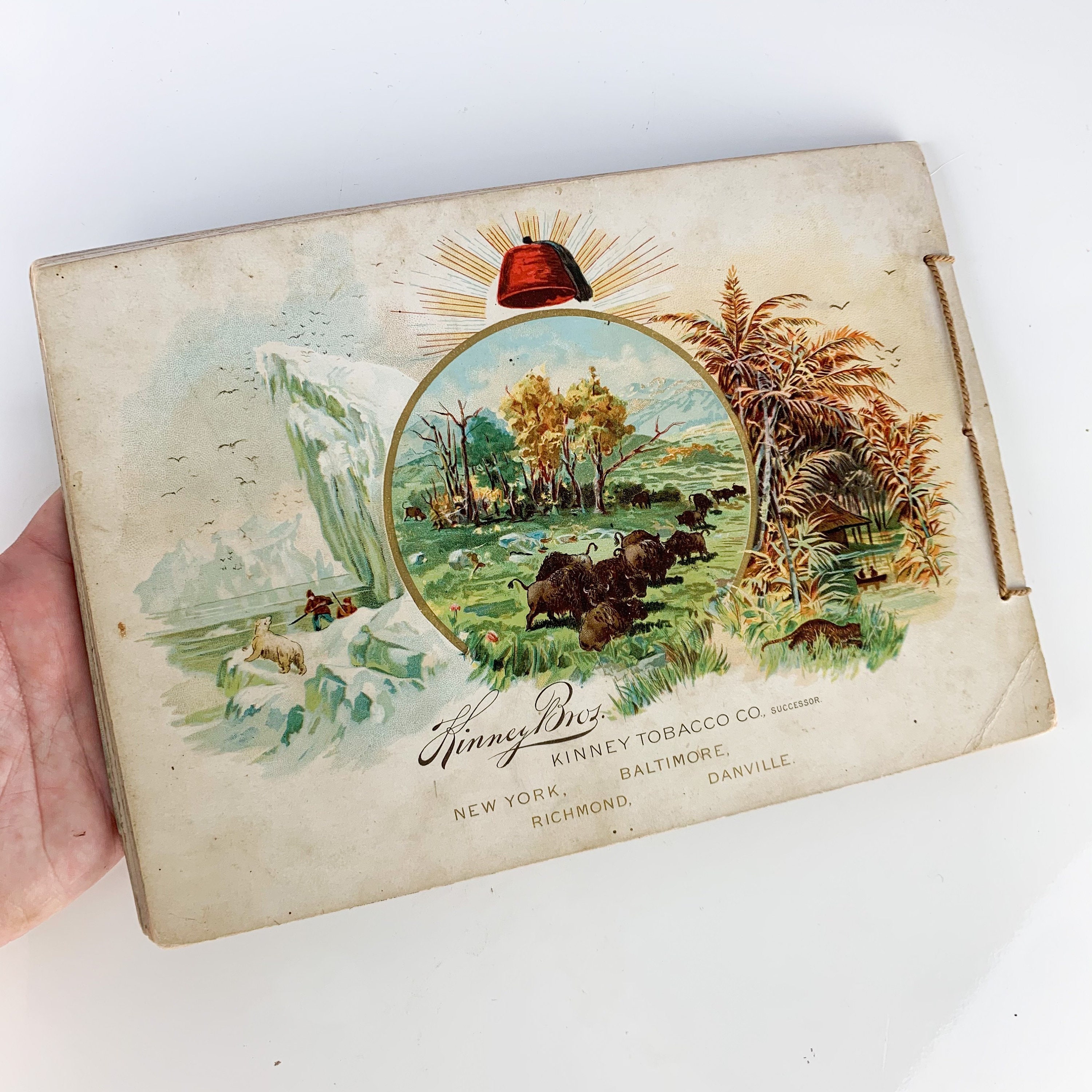 kinney brothers tobacco company Rare Antique Kinney Bros Tobacco Book Natural History No 5 Library  Cigarettes, Vintage Advertising, Vintage Tobacciana