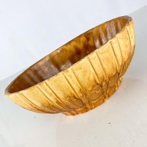 Vintage Drippy Glaze Haeger Orange Brown Ceramic Pottery Planter Mid Century, 80s Art Deco revival, mid century planter
