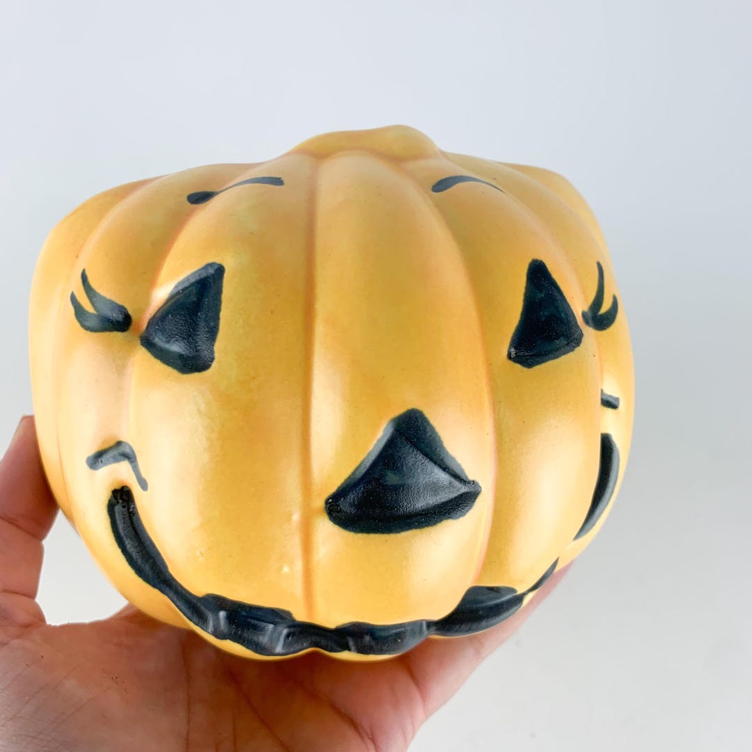Vintage Ceramic Pumpkin Haeger Pottery Planter/vase Jack O Lantern ...