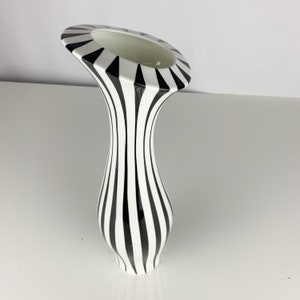 Vintage Villeroy Boch Paloma Picasso Black White Bone China Vase