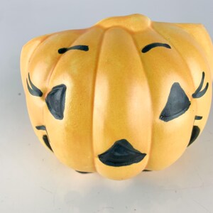Vintage Ceramic Pumpkin Haeger Pottery Planter/vase Jack O Lantern ...