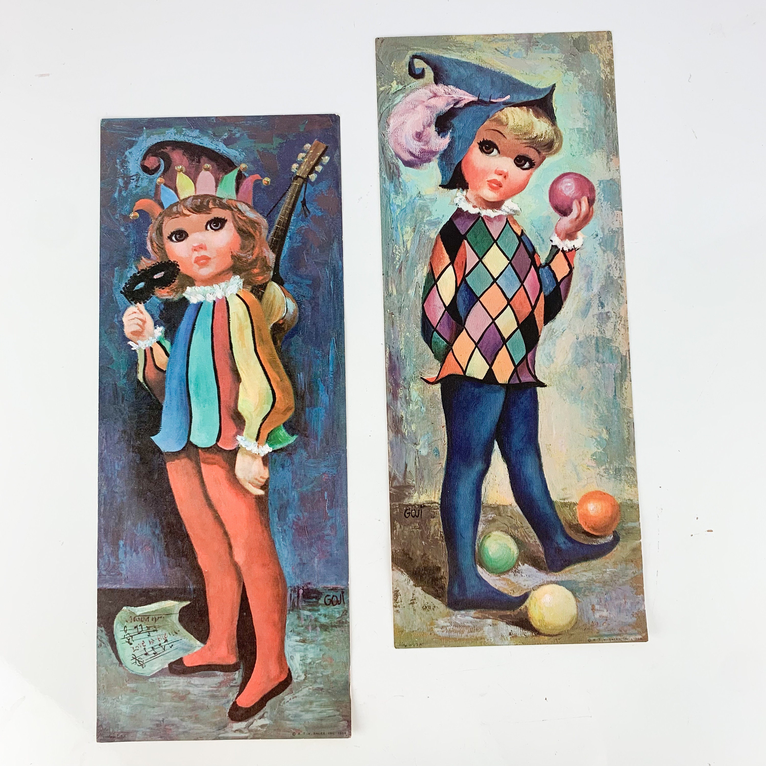BIG EYES GIG ヴィンテージ レトロ 60s 絵 壁掛け アート 絵画