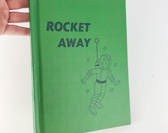 Vintage Rocket Away 53 HC Frost Childrens Planetarium Space Adventure Moon Lunar, vintage kids book