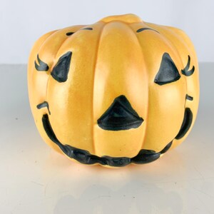 Vintage Ceramic Pumpkin Haeger Pottery Planter/vase Jack O Lantern ...