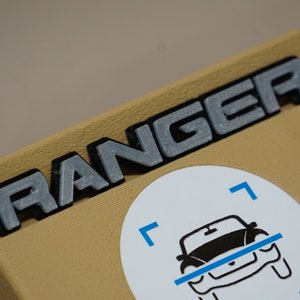 Classic Ford Ranger Dash Emblem - Two Color - 3D Printed