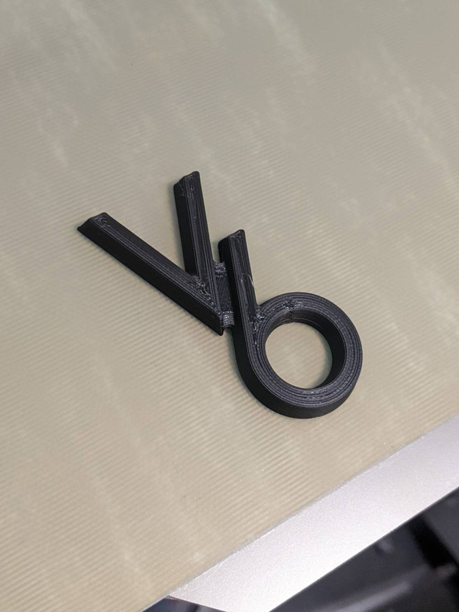 thumbnail image 2 of Pair Of 3D Printed Classic Ford V6 Emblems – Silver – Perfect For Ranger & Bronco II 2 of 4