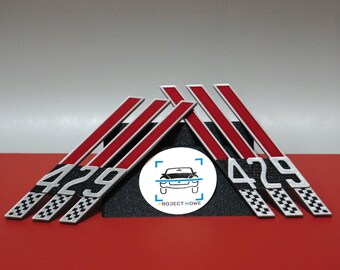 Pochylony emblemat 429 - Odznaka Ford Fairlane z lat 1966-67 - drukowana w technologii 3D - Project Howe
