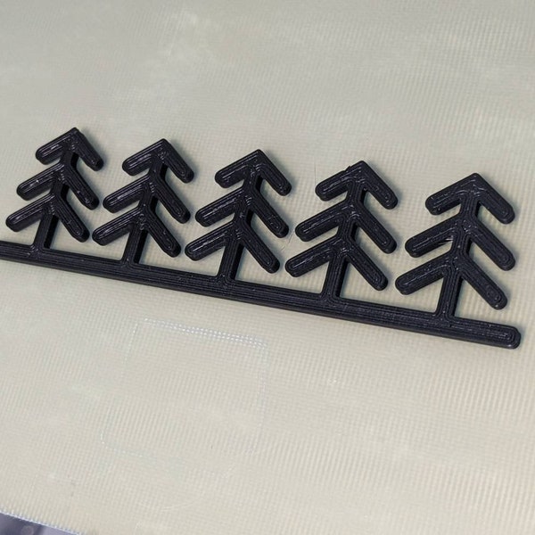 Classic Ford Eddie Bauer Trees (5 Trees) - 3D printed Emblem