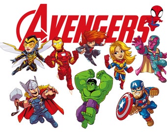 avengers stickers etsy