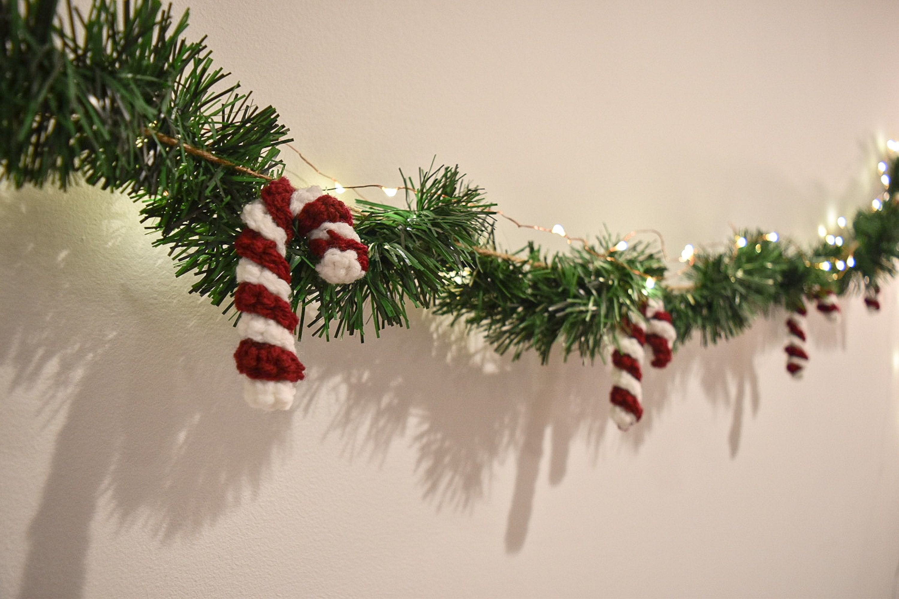 Candy Cane Garland  Etsy
