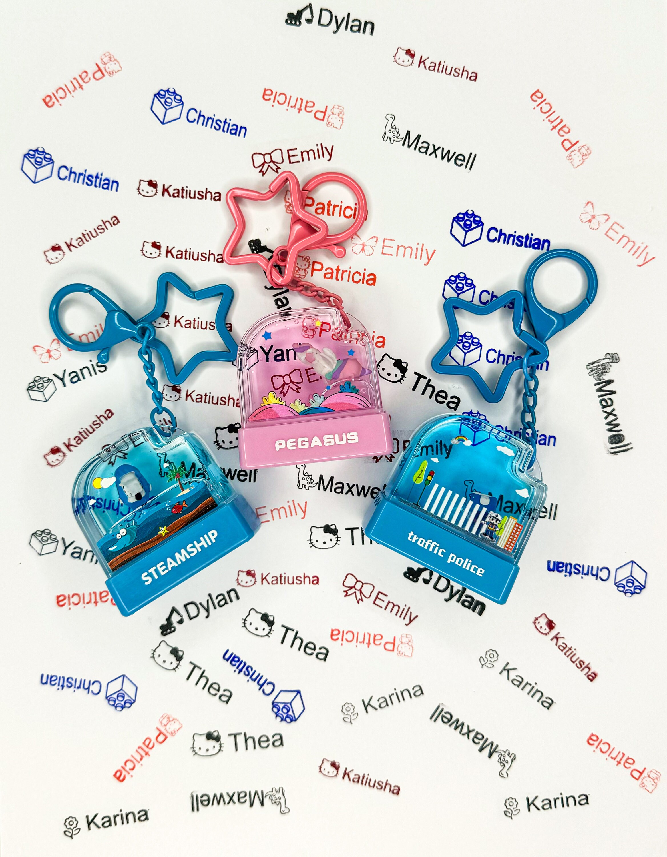 Personalised Kids Name Stamp - Waterproof Clothing Label - School Uniform Stamper