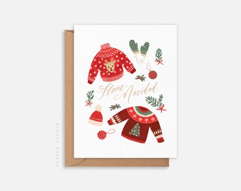 Christmas Greeting Card | Fleece Navidad - CHR005