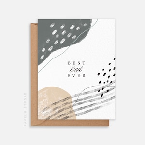 Father's Day Greeting Card | Minimalist | Best Dad Ever  - DAD005