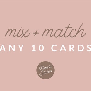 Mélangez et associez au choix, 10 cartes : lot de cartes de voeux, lot de cartes de voeux, carte pour toutes les occasions, lot de cartes à mélanger et assortir, assortiment de cartes
