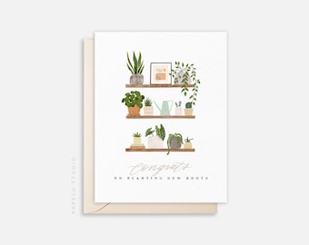 de voeux de pendaison de crémaillère | plante de Zazzle.be Liste d'envies Vous avez des idées ? Félicitations pour avoir planté de nouvelles racines - CON004