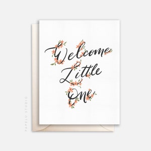 Welcome Little One Newborn Greeting Card - BAB001