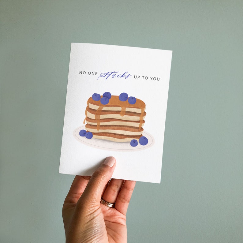 Carte de voeux d'amour et d'amitié | Saint-Valentin | Crêpes que personne ne peut faire pour vous - LOV002 image 2