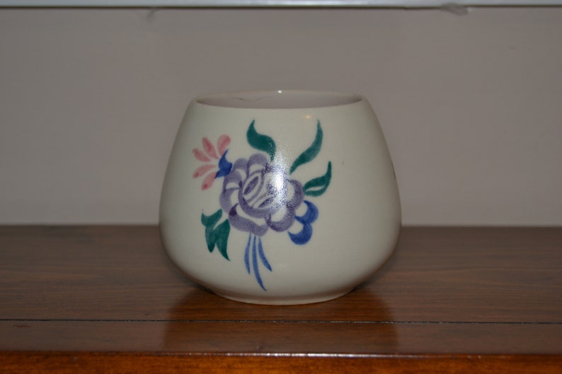 Early Poole Pottery Small Bowl Floral Pattern circa 1950/'s