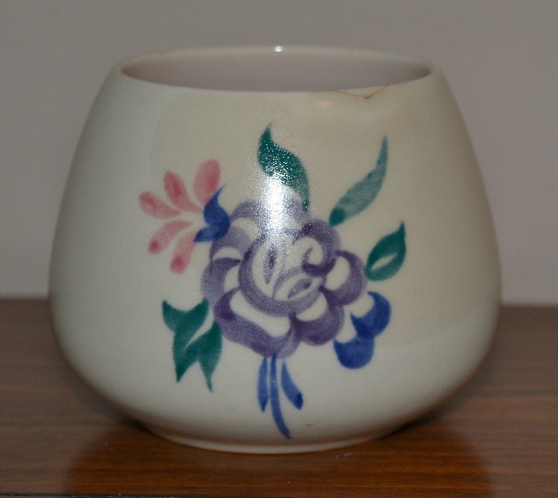 Early Poole Pottery Small Bowl Floral Pattern circa 1950/'s