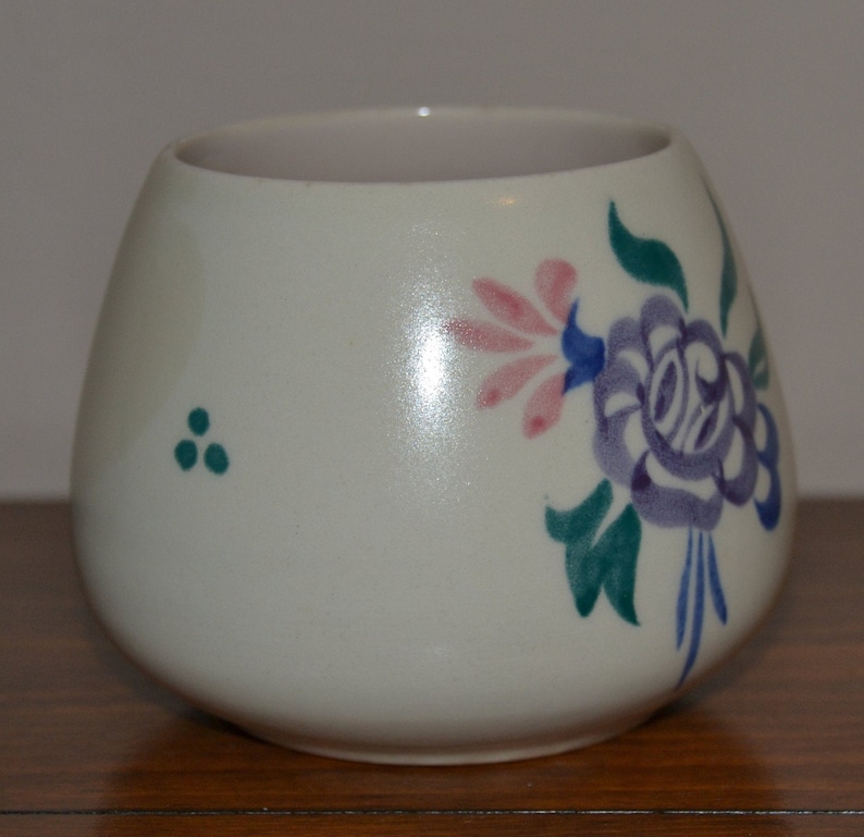 Early Poole Pottery Small Bowl Floral Pattern circa 1950/'s
