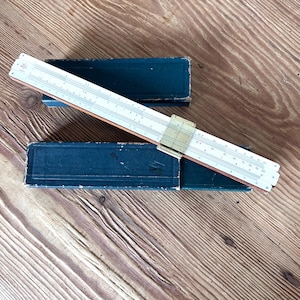 Vintage 1950s PIC Junior Slide Rule A.G. Thornton Manchester Boxed Engineer Tool