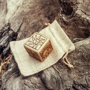 Alabaster stone oracle cube for your altar