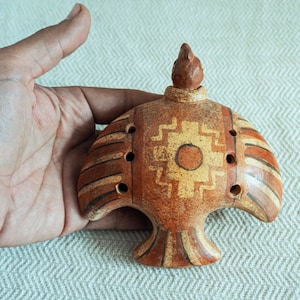 Condor-shaped Andean ceremonial shamanic ocarinas