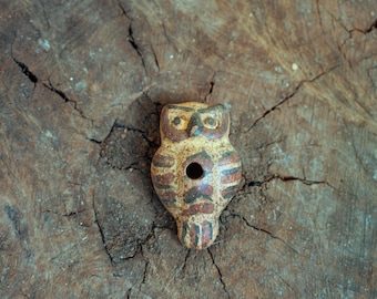 shaman Clay whistle in the shape of an owl