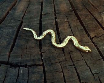 Andean bronze snake for your altar