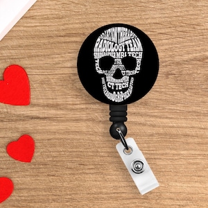 Imaging modalities Skull Badge reel | radiology | badge reel | Badge holder | rad tech | radiologic technologist | X-ray | Skull