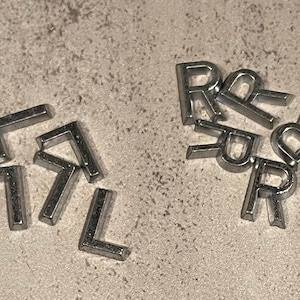 Paquete de 2 letras de plomo con marcador de rayos X para bricolaje, para propietarios de pequeñas empresas, para aficionados al bricolaje