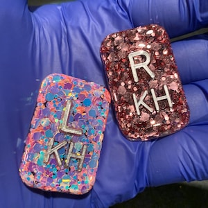 Rose gold & peach Glittery xray markers