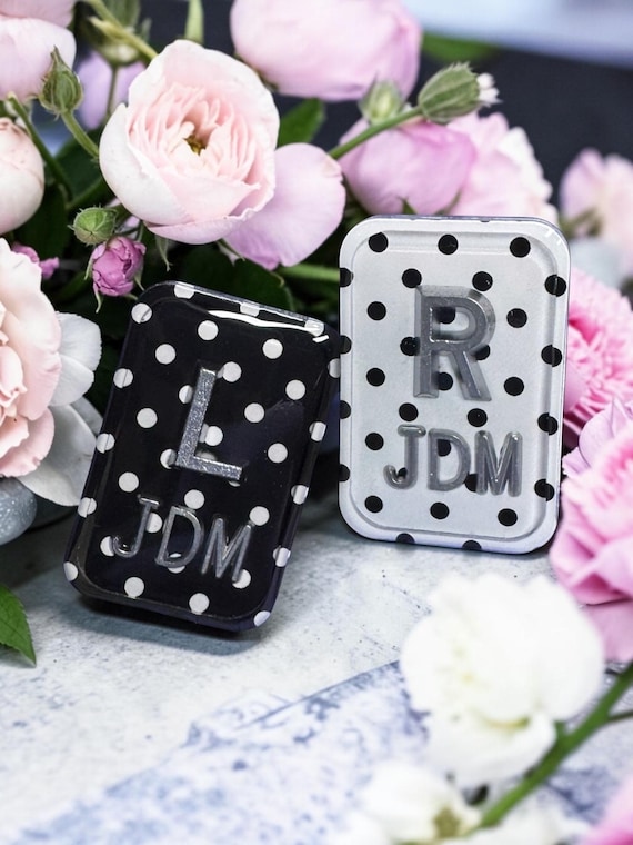 Custom Polka Dot Xray Markers | Custom Initials L & R Markers for Radiology Techs/Students