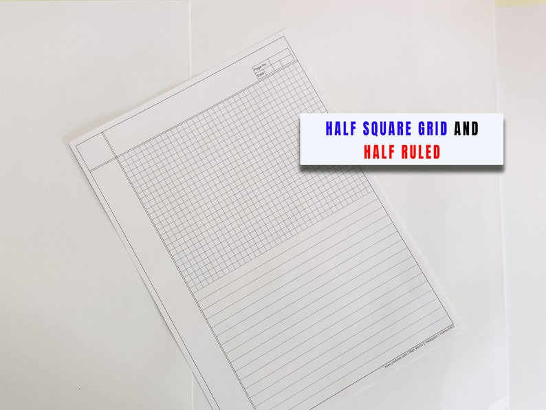 Printable Square Grid Templatessize:a4 for Handwriting | Etsy India