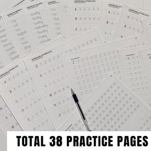 Printable Sharp Edge Cursive Handwriting Worksheets | Handwriting ...