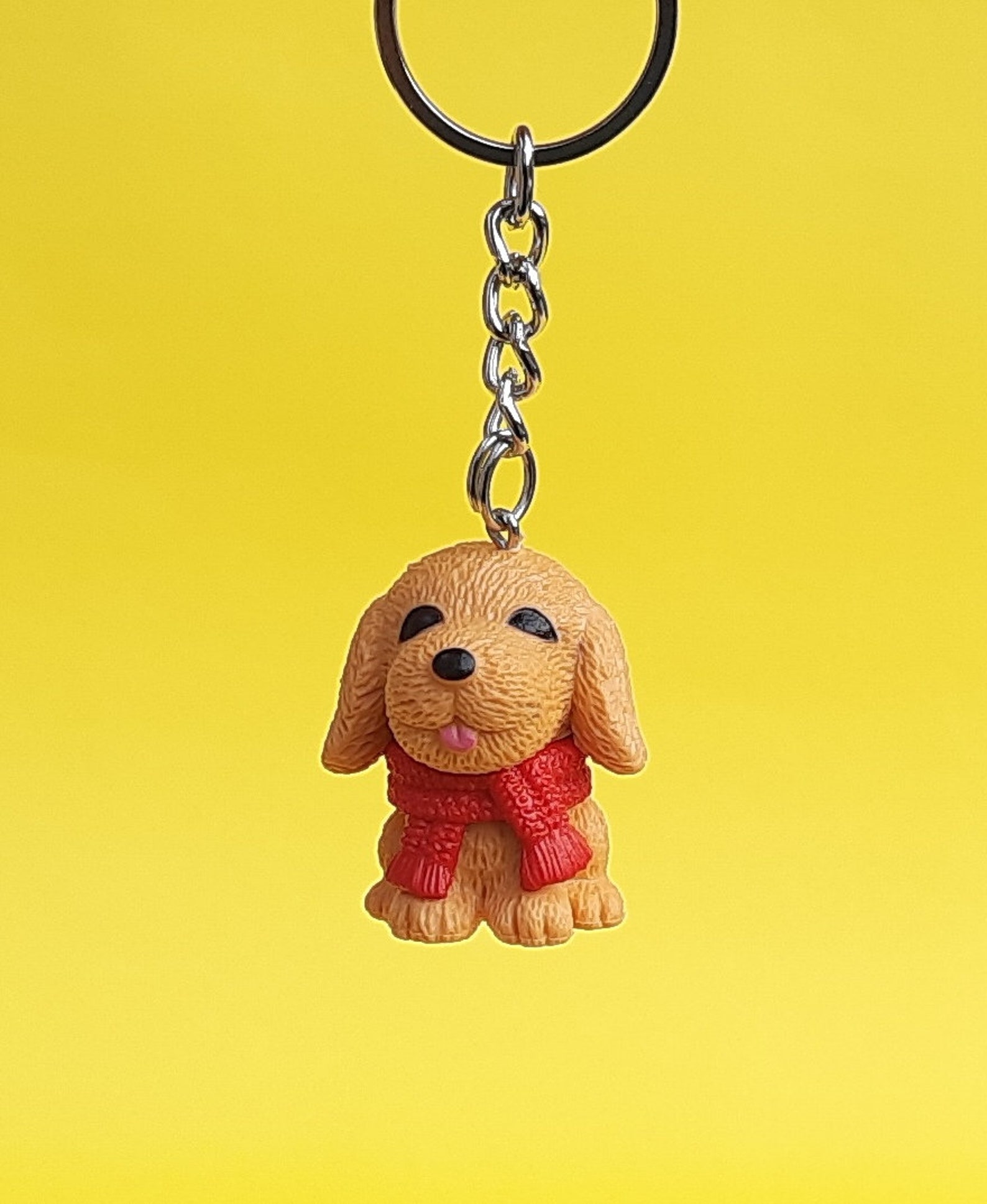 Very cute Puppy Keychain Keyrings cartoon a perfect gift Dog | Etsy
