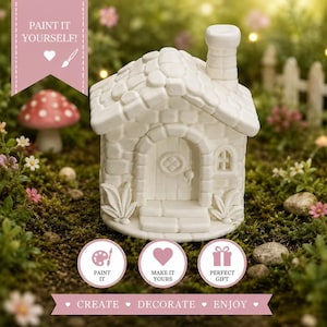 Fairy House, Unpainted Decor, Paint Your Own Cottage