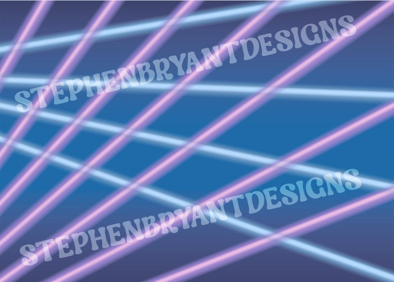 80s Retro Backdrop Laser Beam Printable Photo Booth Decor Party