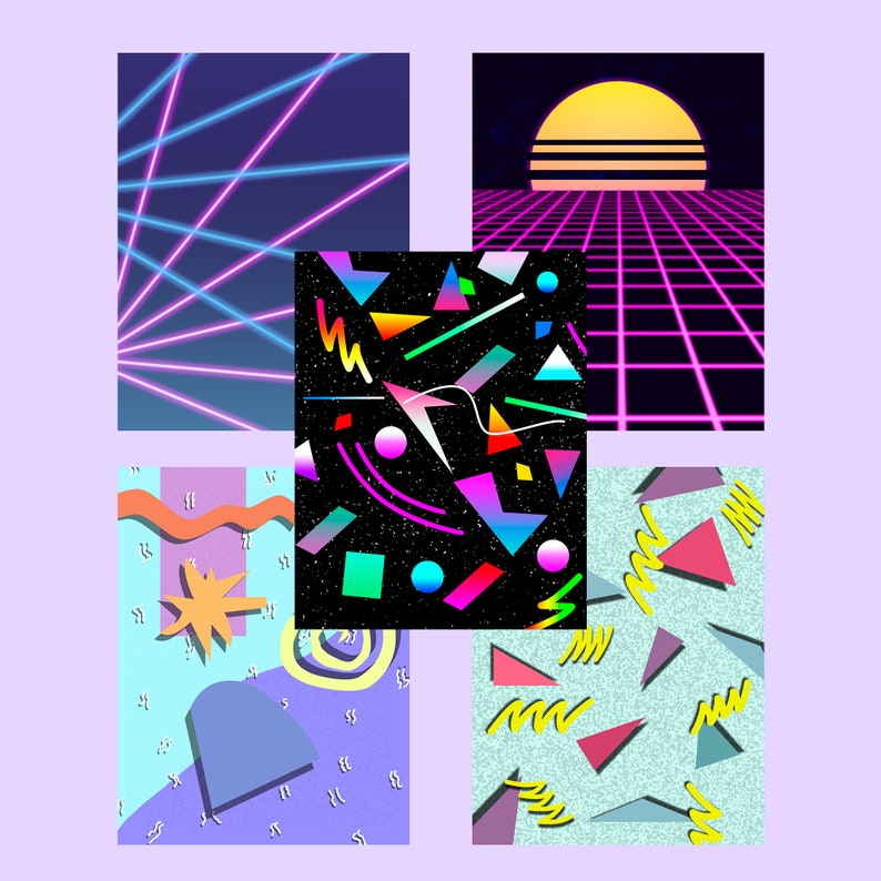 80s Themed Digital Backgrounds Retro 80s Wallpaper Vintage 1980s ...