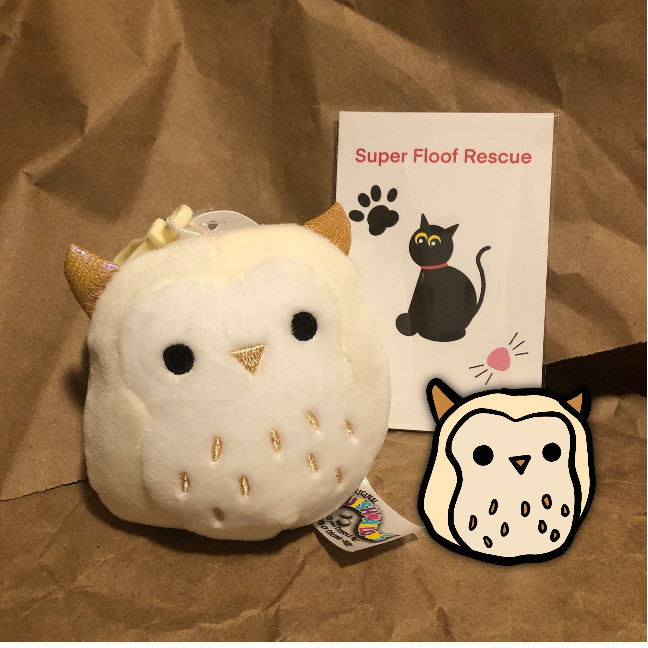 Squishmallow Owl Keychain Plush Gift Stuffy // Decorative Etsy