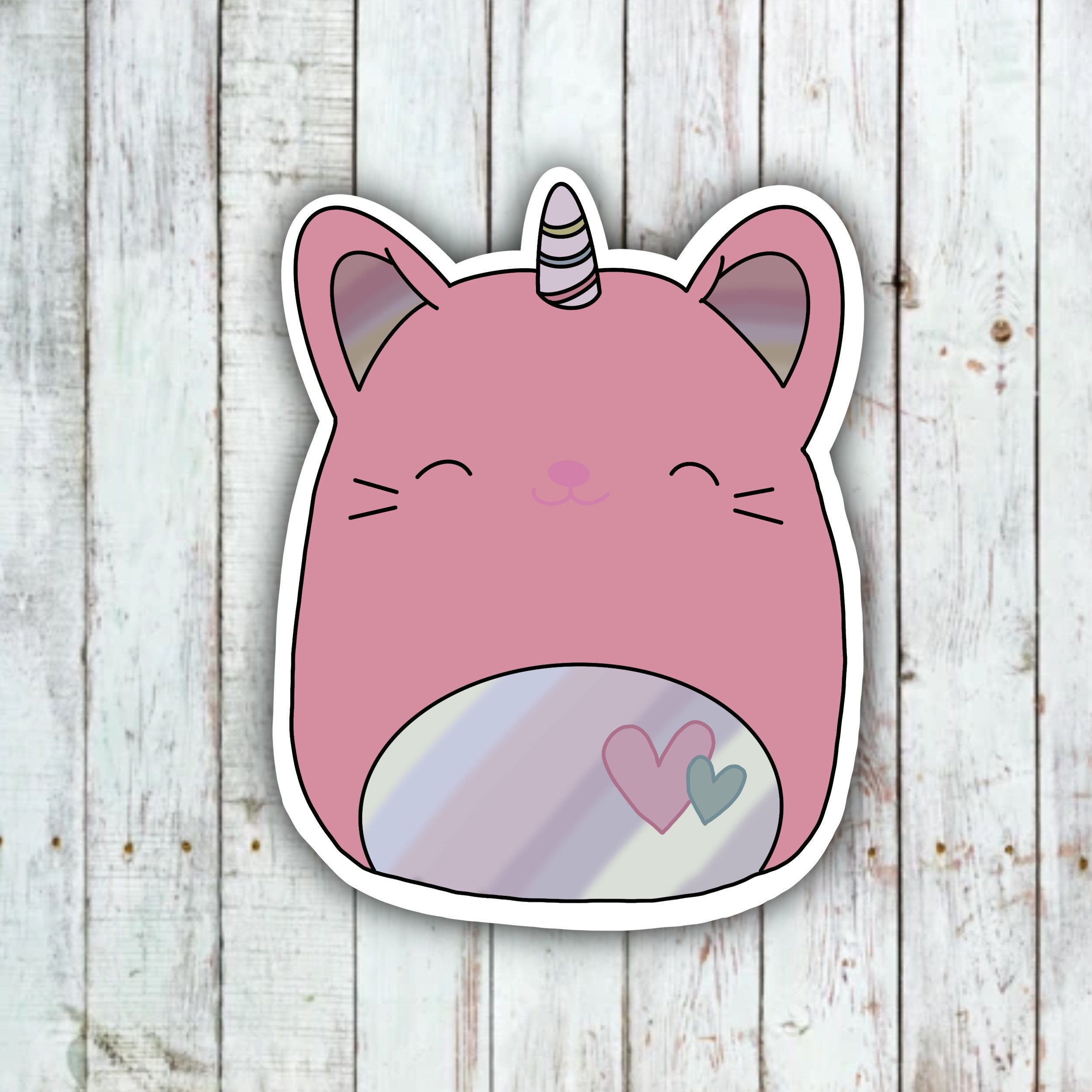 Kawaii Stickers Fluffy Decal Pet Animal Clings Etsy