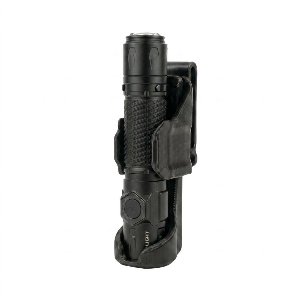 olight flashlight holder HoldMyGear Belt Clip Compatible with Baton 4, Baton 3, and S1RII Baton 2 (Precision-Fit Belt Mount Holder, Fits Belts 1.5" Wide) : Sports & Outdoors Sturdy Black Fabric Holster Fixed Lock Clip For