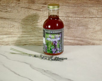 Lavender Syrup - Infused Culinary - For Coffee|Lemonade|Tea|Cocktails|Baked Goods|Smoothies|Soda|Pancakes|Dressings|Marinades