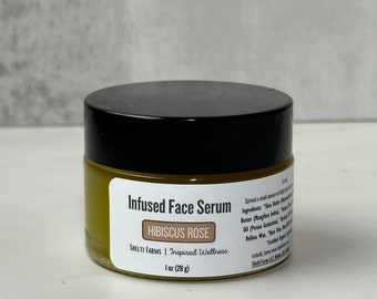 Hibiscus & Rose Infused Facial Serum | Inspired Wellness | Natural Skincare |